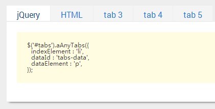jQuery aAnyTabs